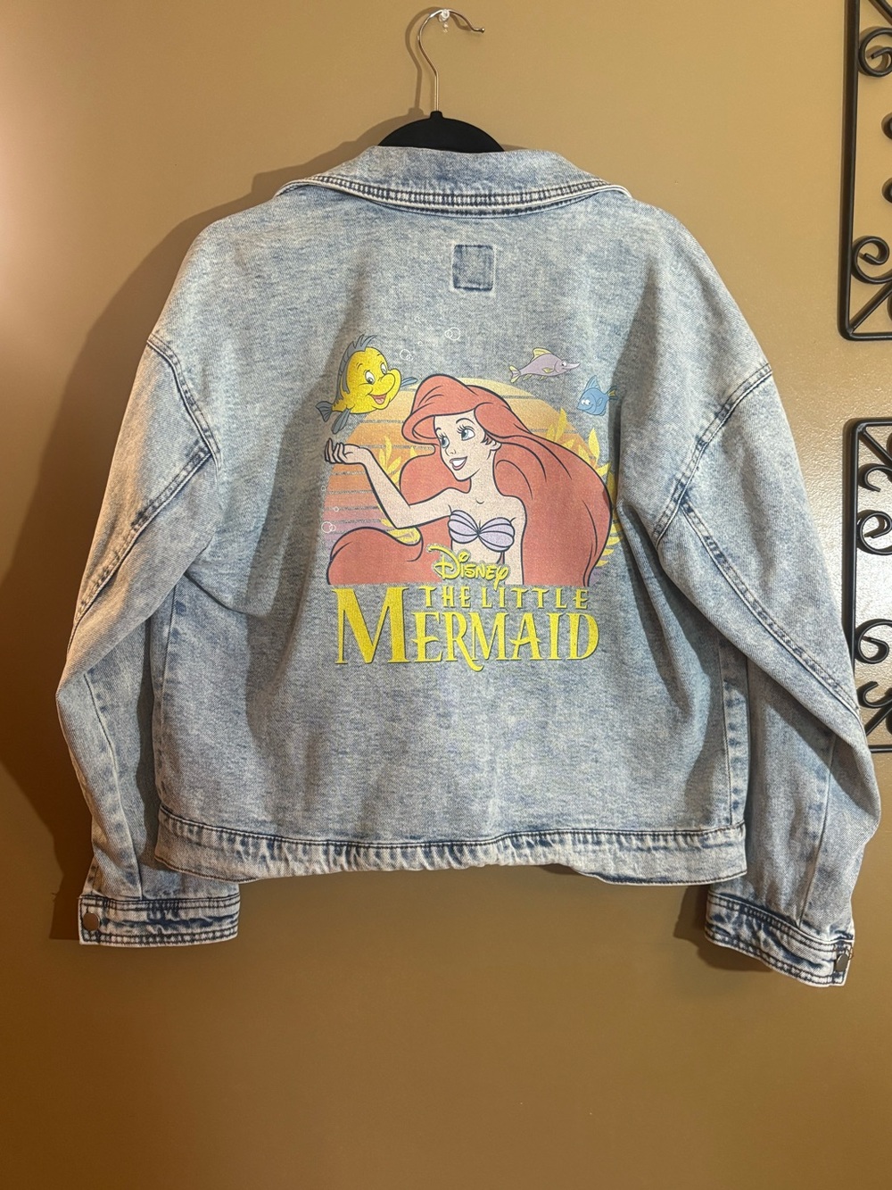 Women’s Little Mermaid Jean Jacket Size Medium NWOT